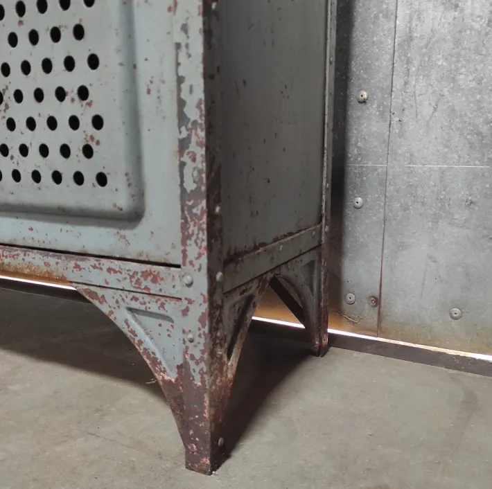 Pamono Vintage Industrial Metal 4-Door Locker Best