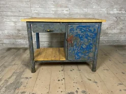 Pamono Vintage Industrial Spruce Workbench Outlet