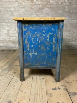 Pamono Vintage Industrial Spruce Workbench Outlet
