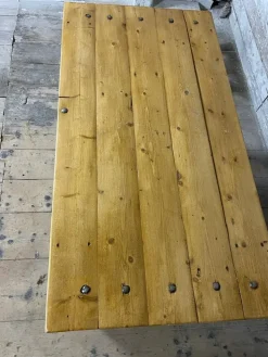 Pamono Vintage Industrial Spruce Workbench Outlet