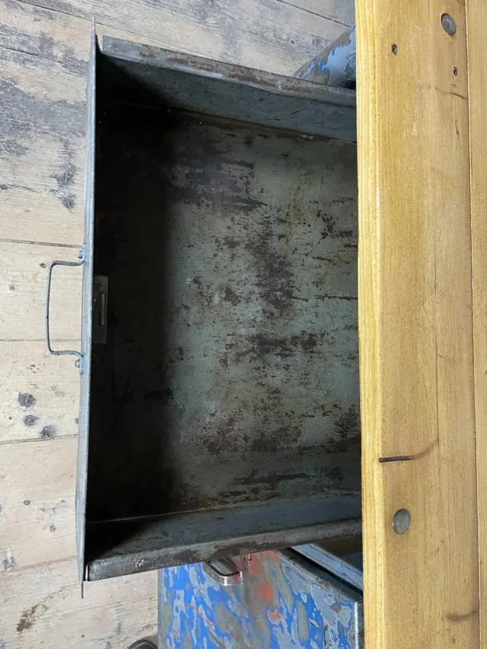 Pamono Vintage Industrial Spruce Workbench Outlet