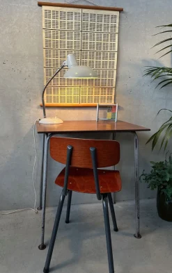 Pamono Vintage Industrial Steel and Composite School Desk, 1960s Best