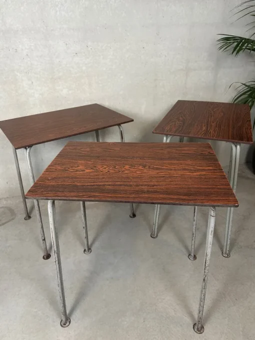 Pamono Vintage Industrial Steel and Composite School Desk, 1960s Best