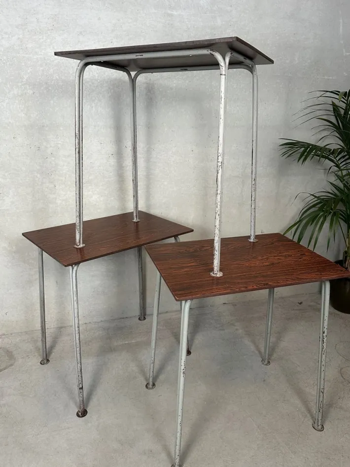 Pamono Vintage Industrial Steel and Composite School Desk, 1960s Best