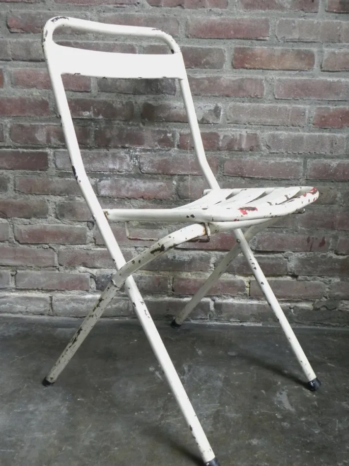 Pamono Vintage Industrial Steel Folding Chair Discount