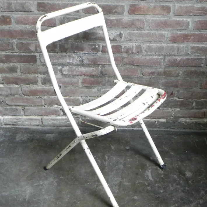 Pamono Vintage Industrial Steel Folding Chair Discount