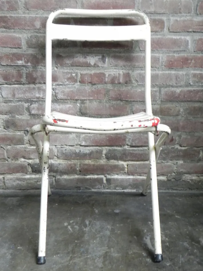 Pamono Vintage Industrial Steel Folding Chair Discount