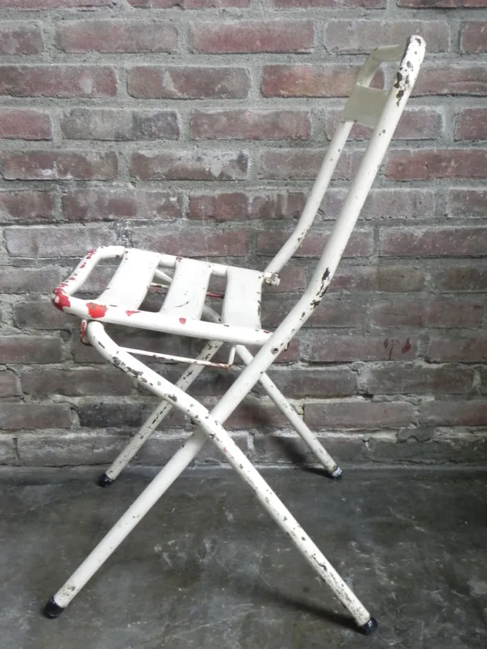 Pamono Vintage Industrial Steel Folding Chair Discount