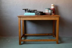 Pamono Vintage Industrial Wooden Workshop Drapers Table New