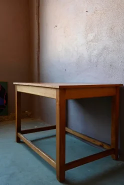 Pamono Vintage Industrial Wooden Workshop Drapers Table New