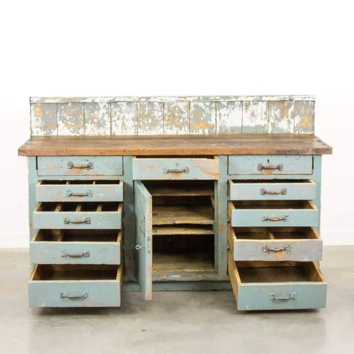 Pamono Vintage Industrial Work Counter Best