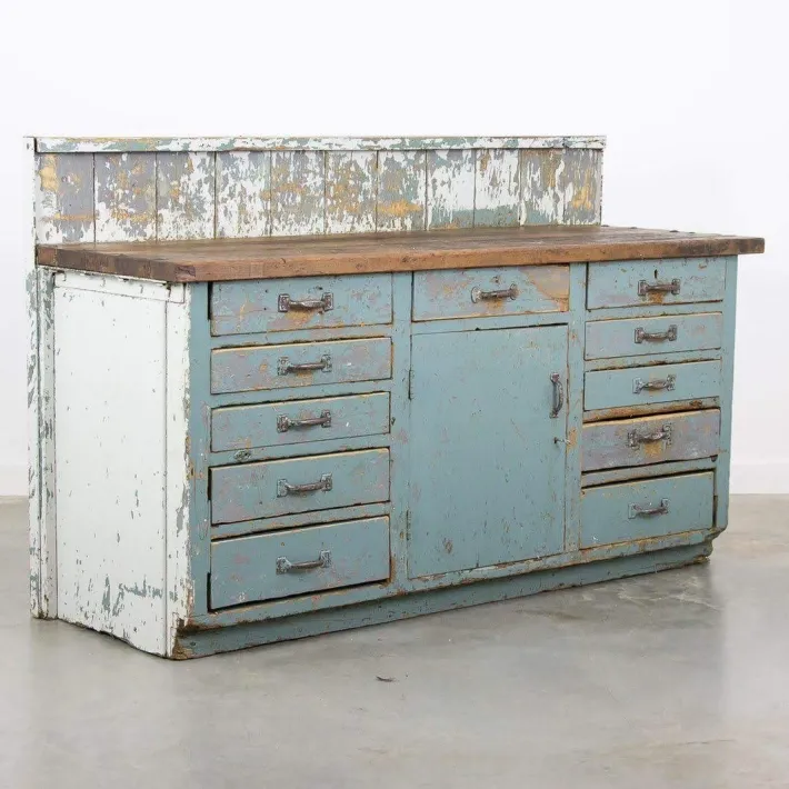 Pamono Vintage Industrial Work Counter Best