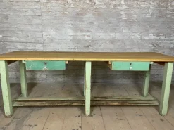 Pamono Vintage Industrial Workbench Hot