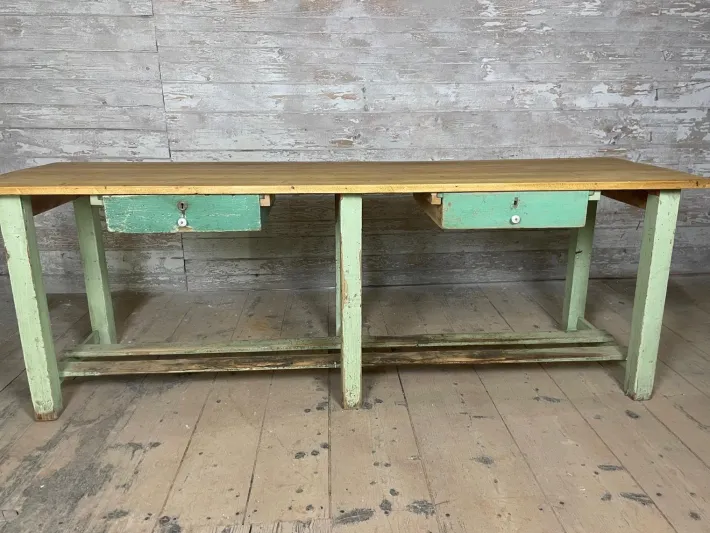 Pamono Vintage Industrial Workbench Hot