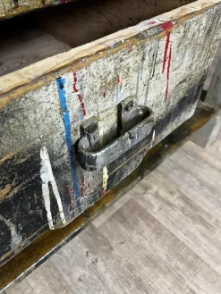 Pamono Vintage Industrial Workbench in Spruce