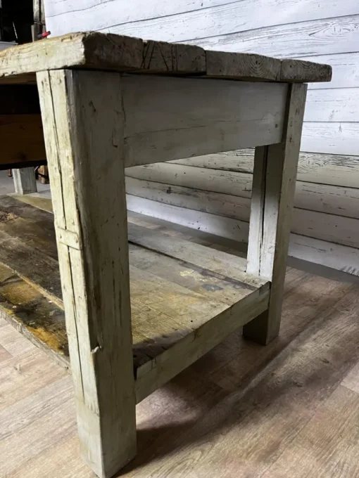 Pamono Vintage Industrial Workbench in Spruce