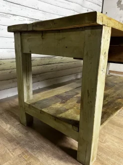 Pamono Vintage Industrial Workbench in Spruce