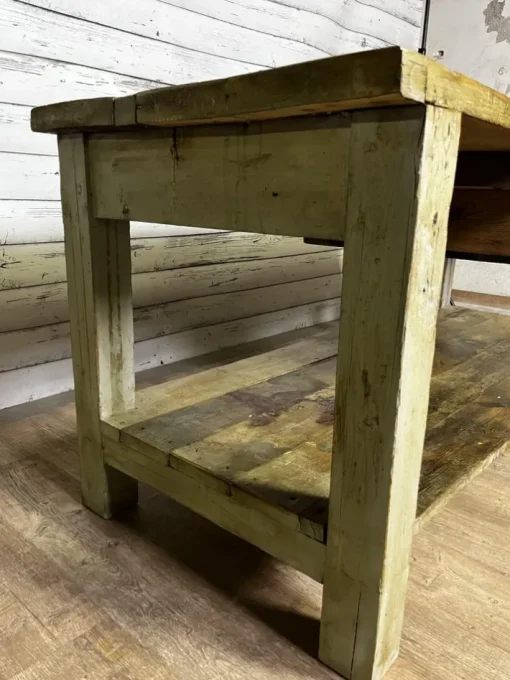 Pamono Vintage Industrial Workbench in Spruce