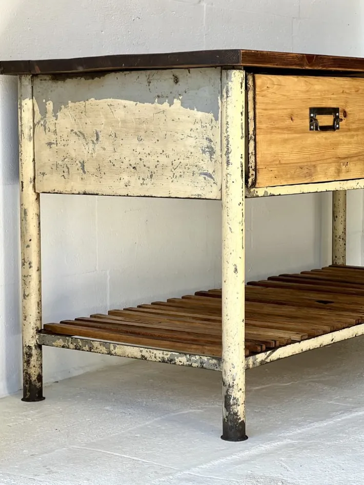 Pamono Vintage Industrial Workbench, 1960 Clearance