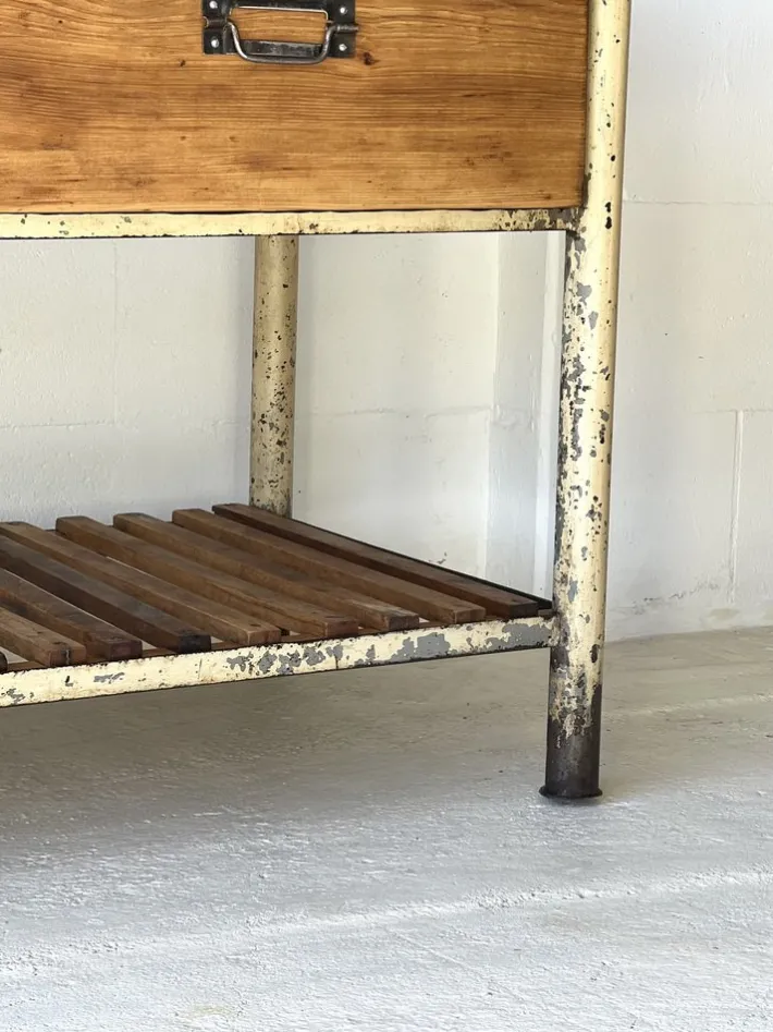 Pamono Vintage Industrial Workbench, 1960 Clearance