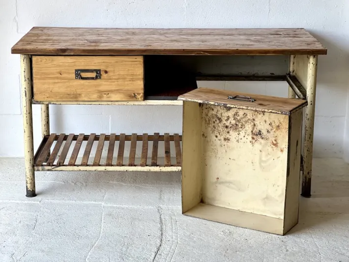 Pamono Vintage Industrial Workbench, 1960 Clearance