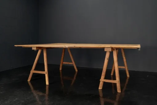 Pamono Vintage Industrial Worktable, 1920s Hot