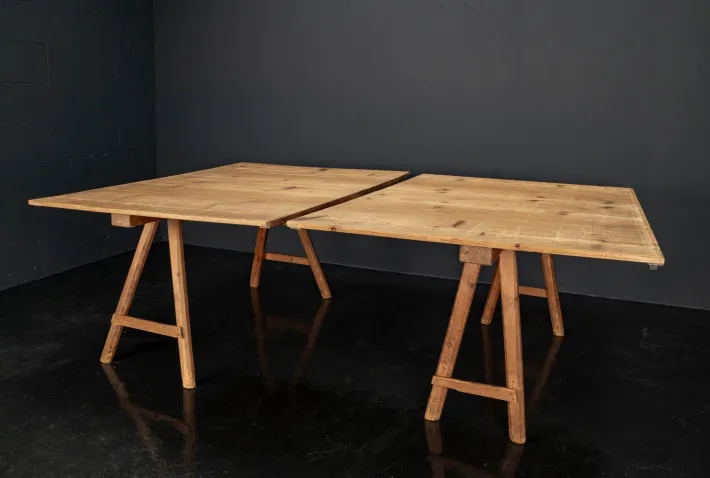 Pamono Vintage Industrial Worktable, 1920s Hot