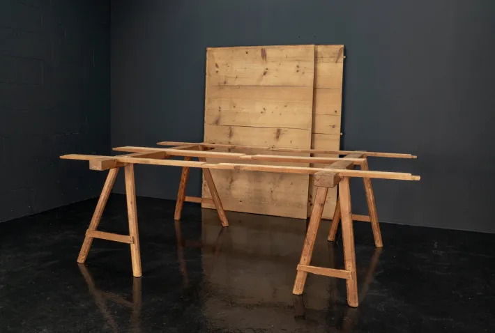 Pamono Vintage Industrial Worktable, 1920s Hot