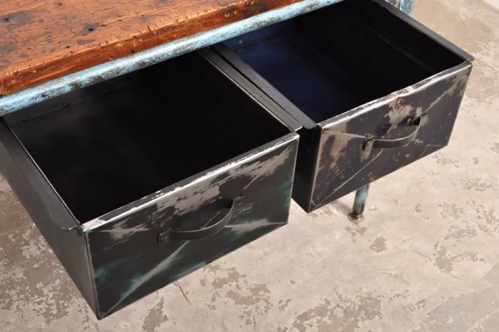 Pamono Vintage Industrial Worktable, 1950s Clearance
