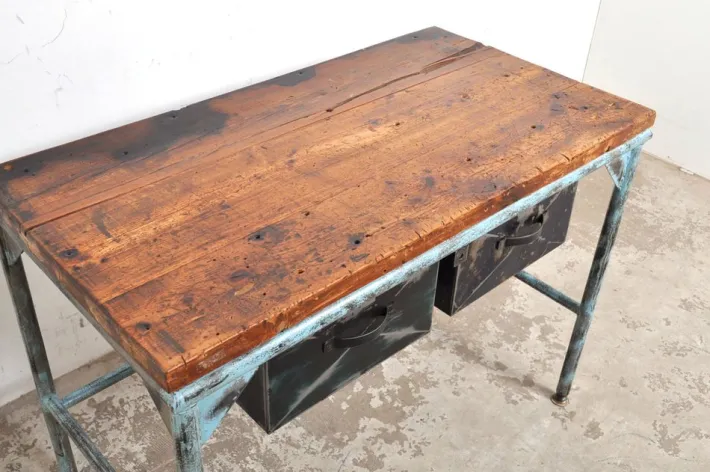 Pamono Vintage Industrial Worktable, 1950s Clearance