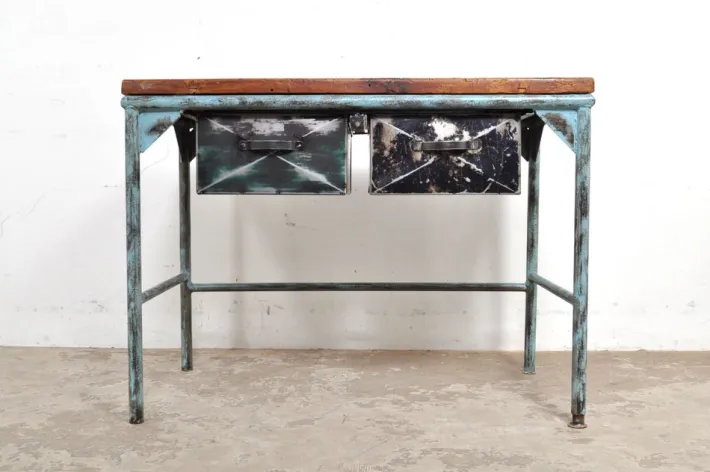 Pamono Vintage Industrial Worktable, 1950s Clearance