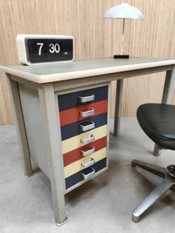 Pamono Vintage Industrial Writing Desk by Andre Cordemeyer for Gispen, 1950s Outlet