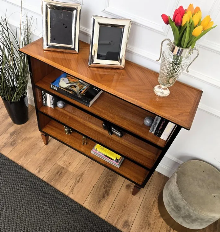 Pamono Vintage Italian Bookcase in Walnut, 1960s Discount