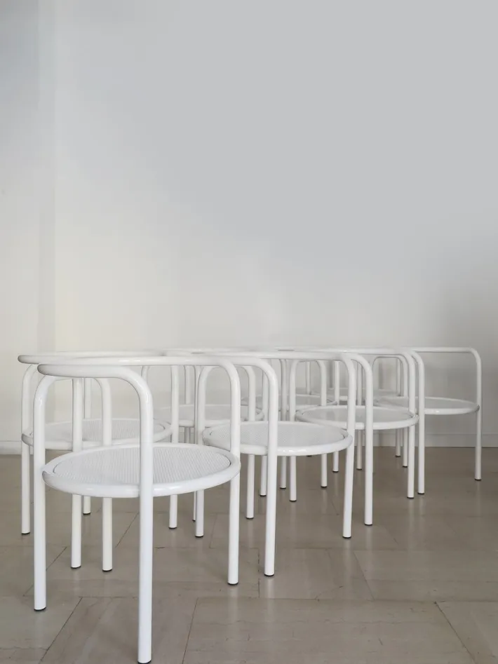 Pamono Vintage Italian Chairs by Gae Aulenti for Poltronova, 1960s, Set of 8 Hot