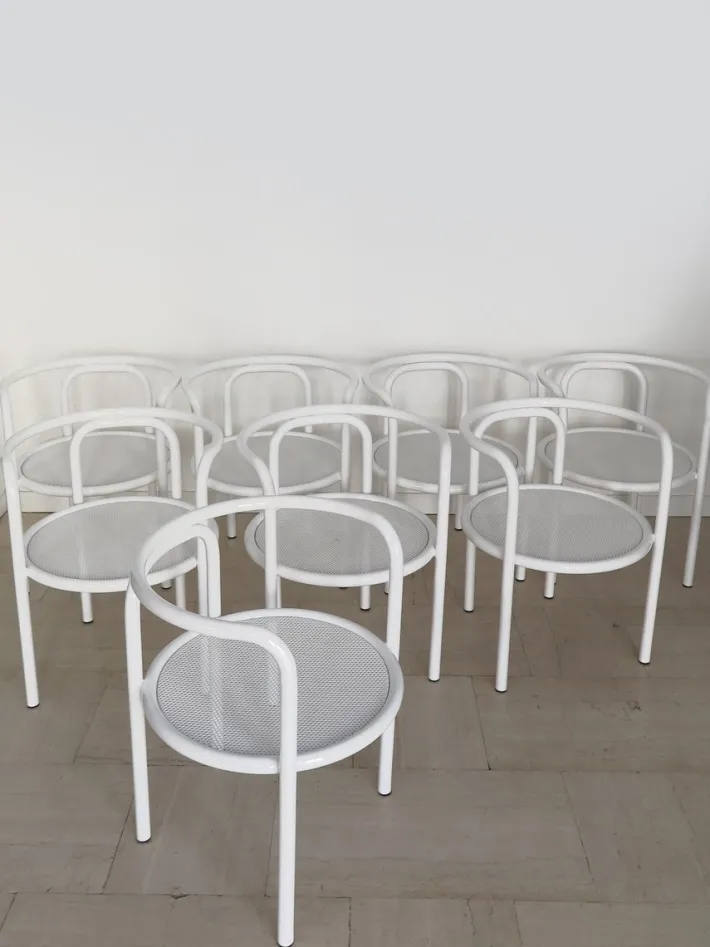 Pamono Vintage Italian Chairs by Gae Aulenti for Poltronova, 1960s, Set of 8 Hot