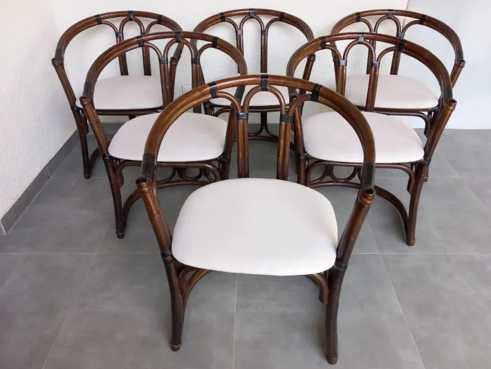 Pamono Vintage Italian Chairs, 1970s, Set of 6 Online