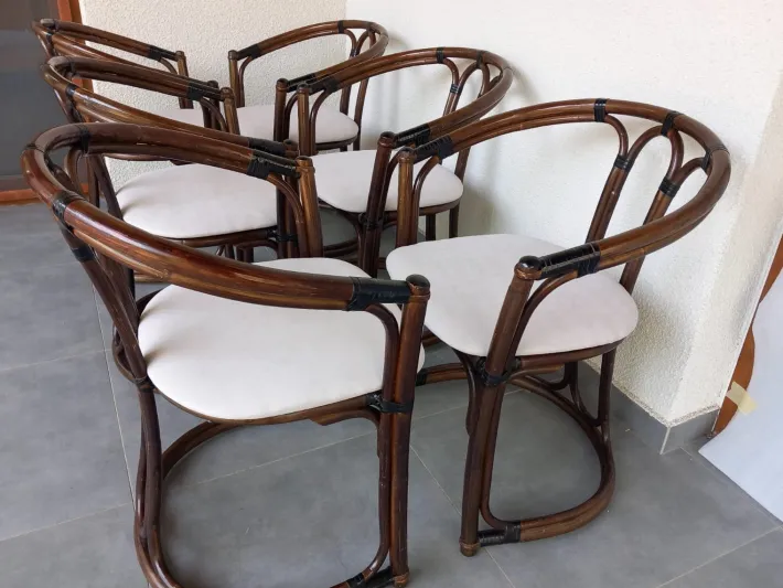 Pamono Vintage Italian Chairs, 1970s, Set of 6 Online