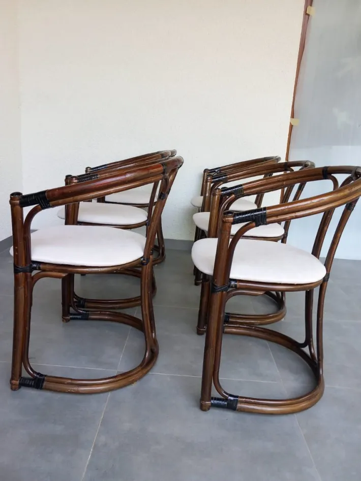 Pamono Vintage Italian Chairs, 1970s, Set of 6 Online