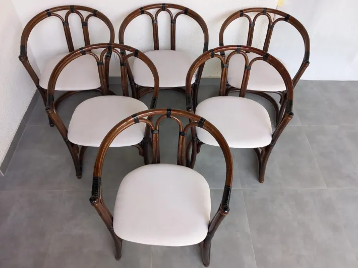 Pamono Vintage Italian Chairs, 1970s, Set of 6 Online