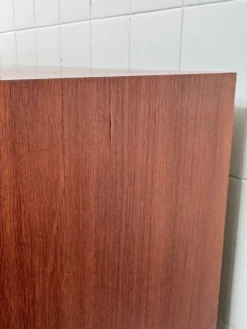 Pamono Vintage Italian Chest of Drawers in Teak and Metal Legs, 1950s Discount