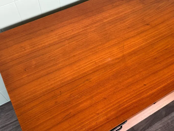 Pamono Vintage Italian Chest of Drawers in Teak and Metal Legs, 1950s Discount