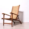 Pamono Vintage Italian Deck Chair in Beech and Jute, 1950s Best