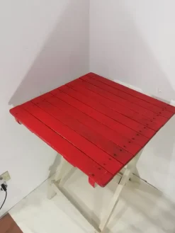 Pamono Vintage Italian Folding Outdoor Table in Wood, 1960s