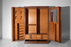 Pamono Vintage Italian Gentlemans Wardrobe, 1950s Discount