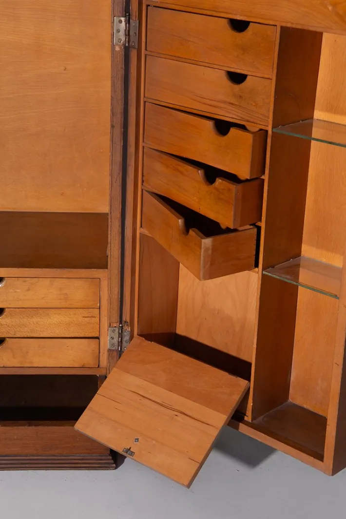 Pamono Vintage Italian Gentlemans Wardrobe, 1950s Discount