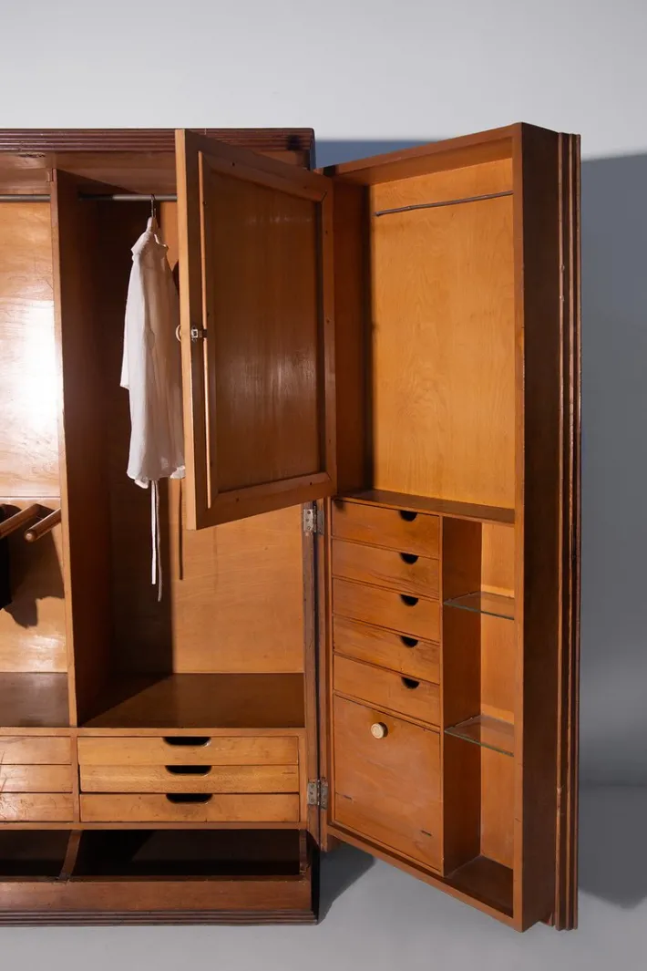 Pamono Vintage Italian Gentlemans Wardrobe, 1950s Discount
