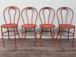 Pamono Vintage Italian Iron Garden Chairs, 1950s, Set of 4 Sale