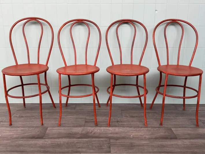 Pamono Vintage Italian Iron Garden Chairs, 1950s, Set of 4 Sale
