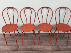 Pamono Vintage Italian Iron Garden Chairs, 1950s, Set of 4 Sale