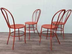 Pamono Vintage Italian Iron Garden Chairs, 1950s, Set of 4 Sale